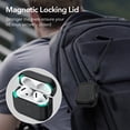thumbnail image 3 of ESR para AirPods de 4ª generación, compatible con AirPods 4 Gen (2024) (USB-C), compatible con MagSafe, cubierta de protección contra caídas con cordón, funda híbrida Orbit, negro, 3 of 5