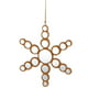 6,25" Perles d'Or Miroir Cercles Flocon de Neige Ornement de Noël – image 2 sur 2