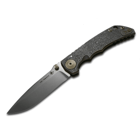 SPARTAN BLADES Harsey Folder SF5 Bronze Relic Pattern Titanium CPM MagnaCut Pocket Knife