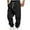 Black, variant on Mens Cargo Sweatpants Drawstring Elastic Waist Jogging Trousers With Multi Pockets Casual Stylish Sports Joggers (XL, White)