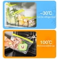 thumbnail image 4 of 20pcs Reusable Transparent Storage Bag -keeping Bags Zip Lock Bag Food Grade Kitchen Organizer Freezer Bag, L, 4 of 5
