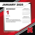 Nebraska Huskers 2025 Boxed Desk Calendar