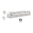 thumbnail image 2 of Meridian Furniture Comfy Cream Velvet 4-Pc. Modular Sofa, 2 of 11