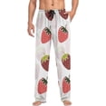 thumbnail image 4 of Cute Strawberry Ghost Pajama Pants, Men's Lounge Pants Light with Drawstring and Pockets, Christmas New Year Birthday Father's Day Gifts, 4 of 7