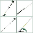 thumbnail image 4 of iRerts 9 in 1 Grass Trimmer, 38CC 2-Cycle Gas Powered Weed Eater with Gas Pole Saw, Hedge Trimmer, Grass Trimmer and Brush Cutter, String Trimmer for Grass Garden Yard Care, Green, 4 of 9