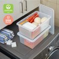 thumbnail image 6 of ECR4Kids Cubby Storage Plastic Bin with Lids, Multipurpose Organization, Clear, 10-Piece, 6 of 9