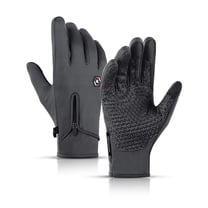 Winter Touch Screen Warm Gloves for Cycling, Premium Thermal Windproof Gloves, Outdoor Sports, Gray, Medium
