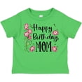 thumbnail image 3 of Inktastic Happy Birthday, Mom Pink Flowers Boys or Girls Toddler T-Shirt, 3 of 5
