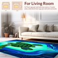 thumbnail image 2 of Flatwoven High Traffic Area Rug, Vibrant Underwater Scene Motif, Non Slip, Stain Resistant, Washable Area Rugs for Living Room, Bedroom(Blue, 4X6), 2 of 8