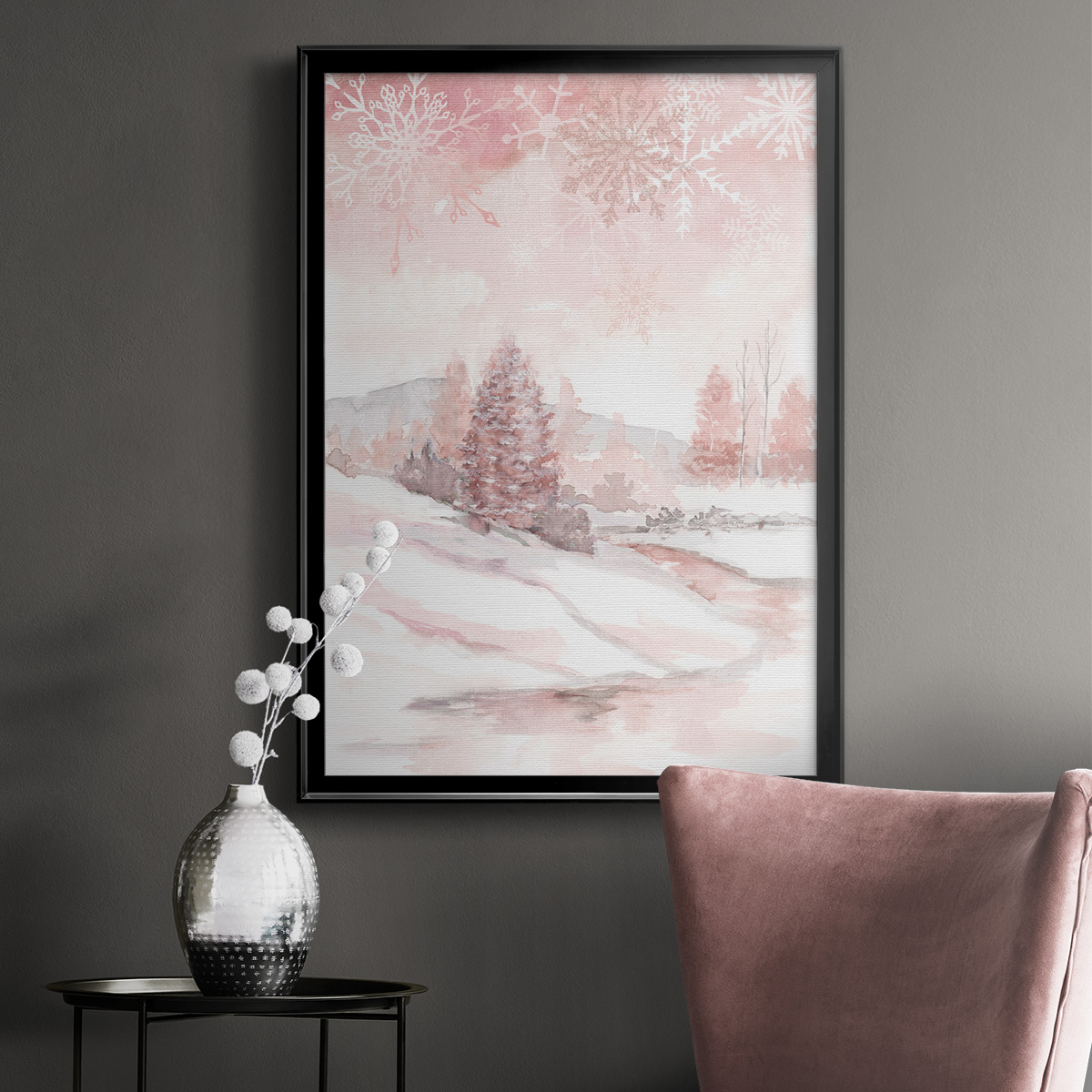 Blush Winter Premium Framed Print - Ready to Hang