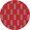 thumbnail image 1 of Ahgly Company Indoor Square Patterned IndianRed Area Rugs, 3' Square, 1 of 6