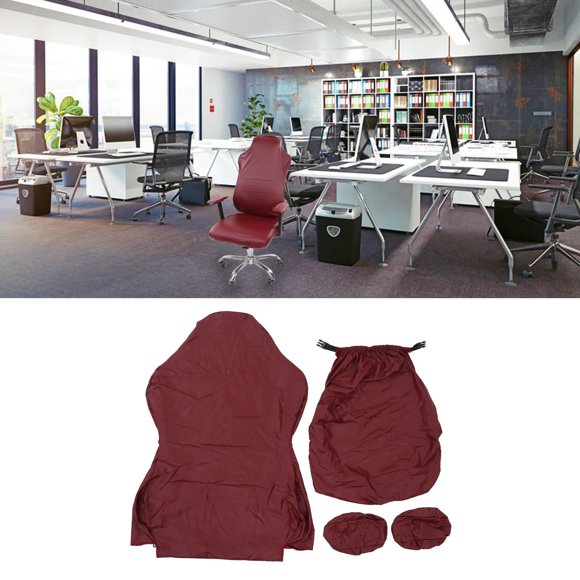 Fundas para Sillas de Juegos, Funda para Silla de Compuya de Cuero Pu para otocina en Casa, Silla Giratoria, Estrrits, Tamamo Universal, Negro, Resistente Al Agua