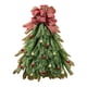 thumbnail image 3 of Corona Navidad Hecha A Mano Con Lazo Y Guirnalda Flores (B, 3 of 4