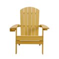 thumbnail image 4 of Tranquilo Depot Folding Yellow Adirondack Chair, 4 of 12