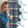 thumbnail image 3 of Blackout Kids Curtains,Multicolor Geometric Boho Pattern Childrens Insulated Curtains Set Of 2,Bedroom Essentials,Toddler Room Decor 42x54in(106x137cm), 3 of 5