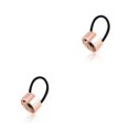 thumbnail image 2 of yingyy Bandes pour Cheveux Haute Élasticité Style Simple Ornements Extensibles Élégant Anneau de Queue de Cheval Lourd pour Femmes Filles Rouge Rose 2 Ensembles, 2 of 6