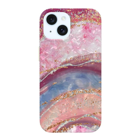 Pink Pearlescent Agate - Premium Fashion Phone Case for iPhone 16e / iPhone 15 / iPhone 14 / iPhone 13, You deserve something pretty!