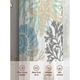thumbnail image 6 of Summer Marine Life Sheer Curtains 2 Panels Set Graffiti Corals Shell Sea Conch Starfish Colorful Sheer Window Curtains Light Filtering Rod Pocket Voile Drapes for Bedroom Living Room 52"X108", 6 of 9