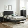 thumbnail image 4 of Modway Alana Queen Modern Wood Platform Bed with Angular Frame in Black, 4 of 13