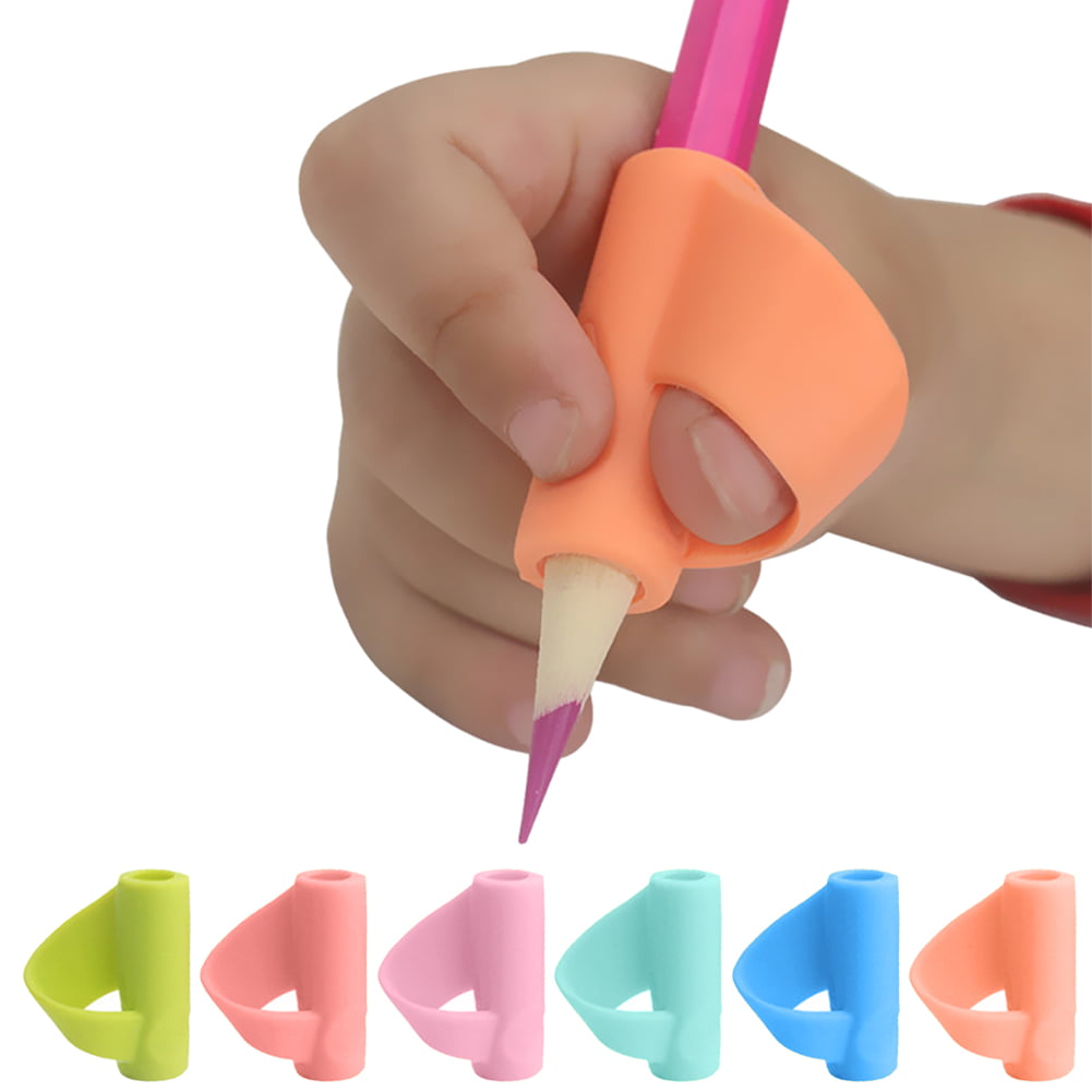 Kids Pencils Grip Pack of 8 Pencil Grips by Letdrowy. Pencil Grips Ergonomic Training Pen Grip Posture Correction Tool for Kids Children Pencil Holder Writing Aid Grip Trainer 