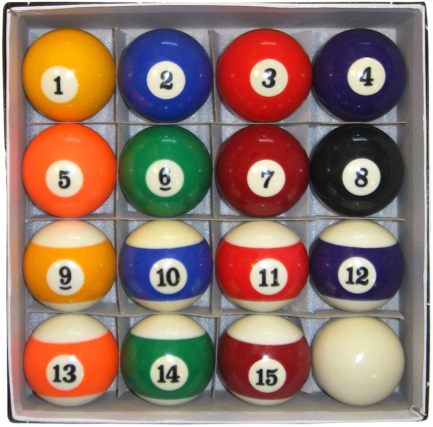 Hathaway Billiard Ball Set Regulation Size - Set of 16 Balls, 6.25 pounds.