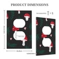 thumbnail image 5 of Kll Amanita Mushroom Wall Plate,Gloss Finish,Standard Size 1 - 5" X 3", Polycarbonate Thermoplastic,Electric Receptacle Plug Covers, 5 of 8