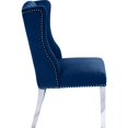 thumbnail image 4 of Meridian Furniture Suri Navy Velvet Dining Chair, Navy (Set of 2), 4 of 7