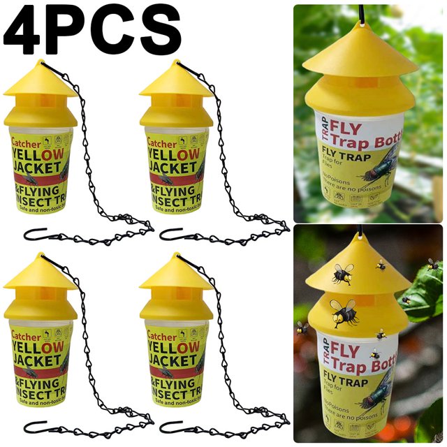 Trampa para Bolsas Moscas PP+Trampa Red Con Cadena Alambre Parques/huertos/verduras (D)