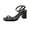 Black, variant on Block Heels for Women Square Open Toe Ankle Strap Chunky High Heels Strappy Heeled Sandals Womens Mid Low Block Heeled Sandals Square Strap Strappy Party Sandals Chunky Heel Slip On Dressy Sandal