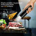thumbnail image 4 of 2 Pzs Molino De Sal Y Pimienta Gravedad Activada Recargable,Homtronics Salero y Pimentero Xtellar negro, 4 of 4