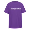 thumbnail image 5 of I Had Potential T Shirt for Men 2026 Summer Short Sleeve Crewneck Casual Loose Funny Sarcastic T-Shirts, 5 of 5
