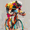 Abstract Cyclist, variant on Qisvanset Violin Abstract Art Canvas Wall Art 15.75x11.81 INCHES