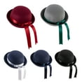 thumbnail image 2 of YUUZONE Trendy Bowler Hat Ribbon Bow Derby Cap Parent-Child Bucket Cap Wild for Outdoor, 2 of 13