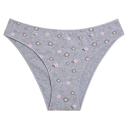Panties for Women Solid Rib-knit Panty Women s Sexy Low Rise Hipster Cheeky Cotton Underwear Soft Stretch Bikini Panties High Cut Panties QIPOPIQ Clearance