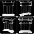 thumbnail image 7 of Gaonala 46.5inch Large Clear Acrylic Pulpit 4 Wheels LED Light Storage Shelf for Church Office School, 7 of 7