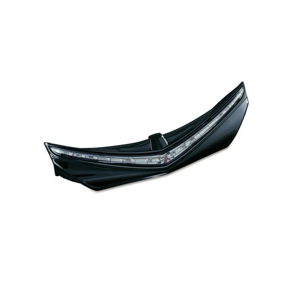 Kuryakyn L.E.D. Rear Fender Tip with Smoke Lens, Gloss Black