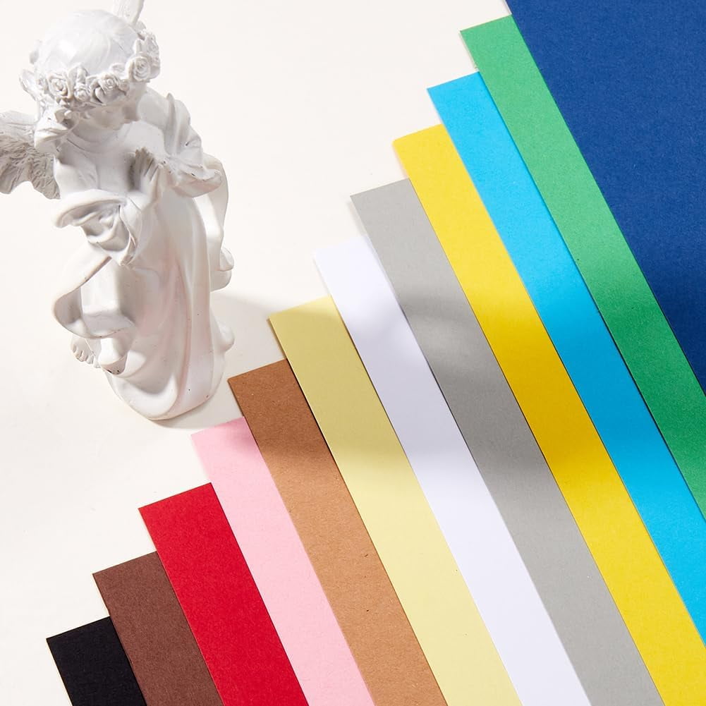 50Pcs 8.3" x 11.7" Card Stock Pink Paper A4 Cardstock 65 Lb Colored Blank Heavy Rectangle Cards Art Kraft Cover Printer Paper