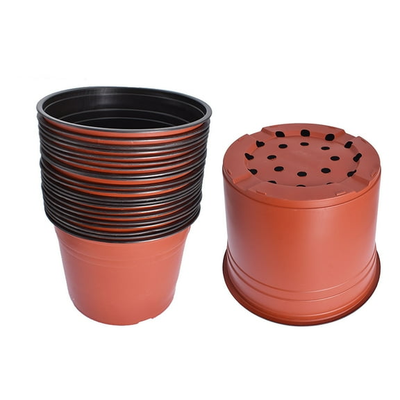 50 PCS 11.6inches Nursery Pots Plant Containers Plastic Plant Seedling Cups Pots for Indoor Outdoor Planting