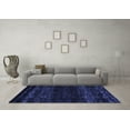 thumbnail image 3 of Ahgly Company Machine Washable Indoor Rectangle Abstract Blue Modern Area Rugs, 8' x 10', 3 of 4