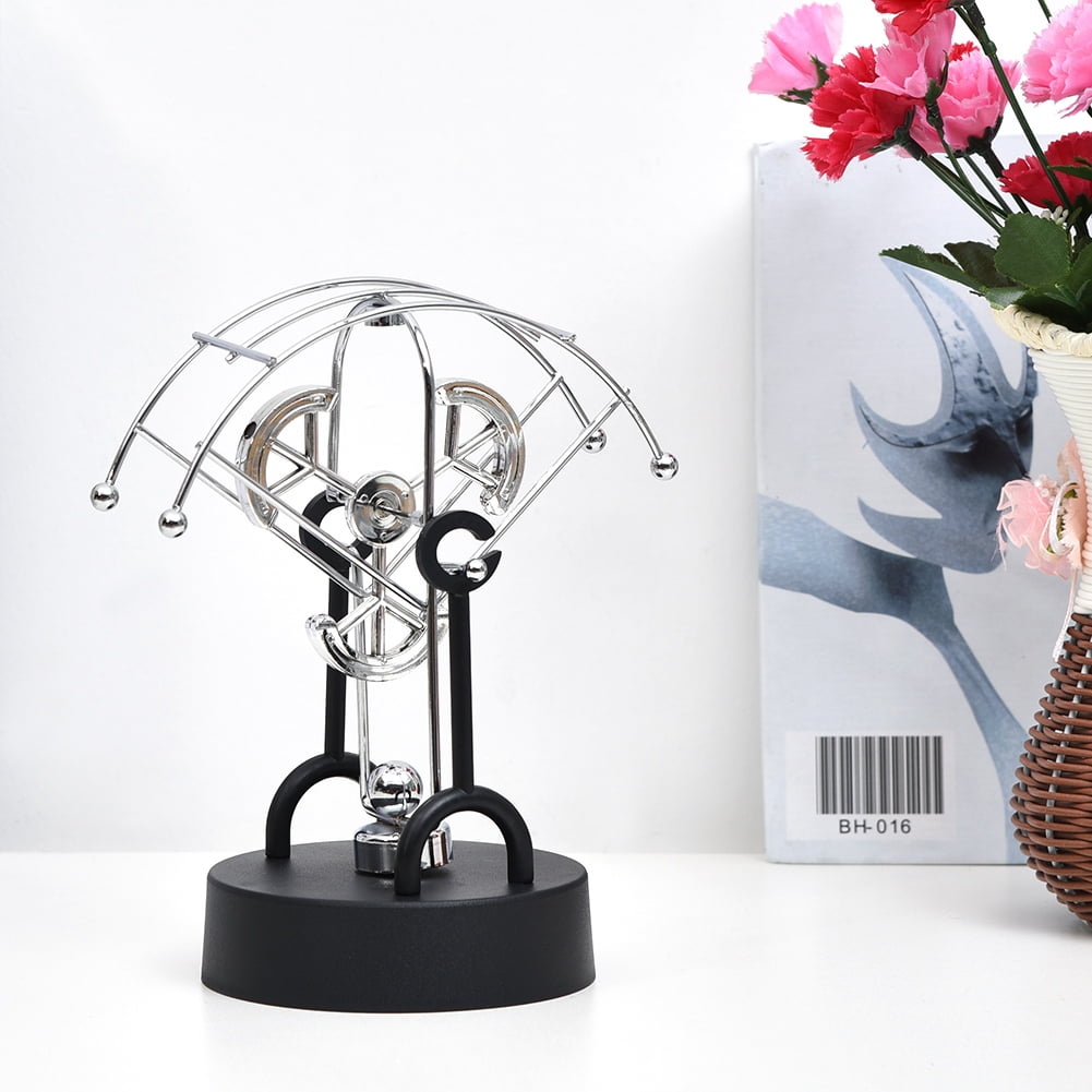 Elprico Stainless Steel Oloid Desk Toy - Hypnotic Rolling Motion Sculpture For Stress Relief & Office Decor
