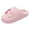 Pink, variant on Fuzzy Slippers for Women Men Valentine's Day Funny Print Matching Slipper Platform Memory Foam Slip on House Shoes Pink 10