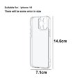 thumbnail image 2 of Phone Case Matte texture Tempered glass & TPU Clear Cover compatible with iphone 14 series, 2 of 5