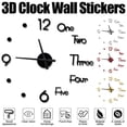 thumbnail image 3 of Reloj De Pared 3D Para Sala De Estar Diy, Reloj De Espejo Acrílico, Pegatinas De Pared, Flecha De Cuarzo Europea Noticed HA022546-00, 3 of 7