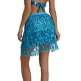 thumbnail image 4 of VUPSGEZ Sequin Fringe Women's Nightclub Skirt Skirt Stage With Sparkly Sparkly Costume Fashion Skirt (Sky Blue,L), 4 of 4