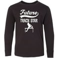 thumbnail image 3 of Inktastic Future Track Star Girls Sports Long Sleeve Youth T-Shirt, 3 of 5