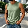 thumbnail image 2 of Cmfcve Big & Tall Tank Top for Mens Solid Sleeveless Crew Neck t Shirts Casual Loose Fit Muscle Tee for Daily Wear, 2 of 9