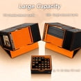 thumbnail image 3 of Deck Box, bandeja de dados y torre 2 en 1 para MTG Commander, color negro y naranja, 3 of 6