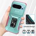 thumbnail image 5 of Funda para GANGXUN Google Pixel 9 - Soporte metálico, Función magnética, Verde, 5 of 5