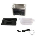 thumbnail image 2 of 40KHz 800ml Ultrasonic Cleaner Large Capacity Portable Low Noise Ultrasonic Cleaning Machine Glass Jewelry Electronics Jewelry 800ml Ultrasonic Power 50W Aluminum, 2 of 7