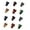 As shown in the figure, variant on YongCo 12Pcs Plectrums Picks Guitar Finger Picks Fingertip Hands Sleeves Flat Thumbpicks Guitar Accessories Easy to Use